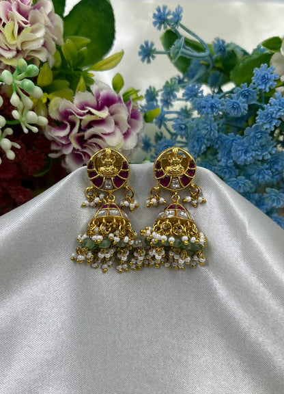 Jahnvi Jadau Pachi Kundan Jumka