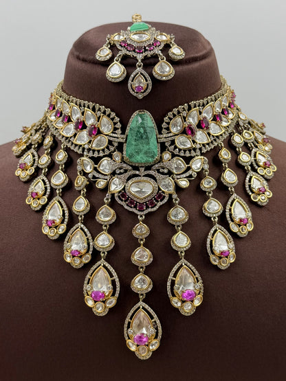 Anushka Premium Victorian Choker Necklace Set