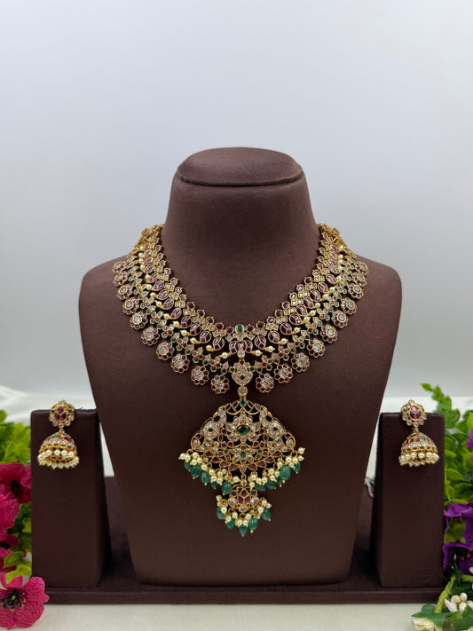Meena Victorian Traditional Necklace Set