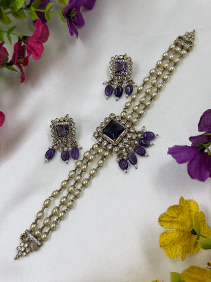Shivani Victorian Traditional Choker Necklace