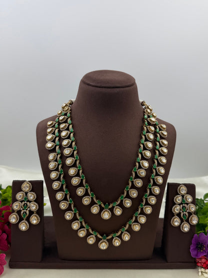 Parmeshwari Victorian Semi Long Necklace Set