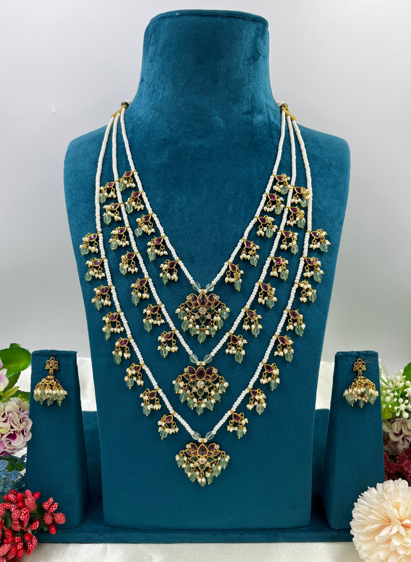Anya Tripal Layer Victorian Long Necklace