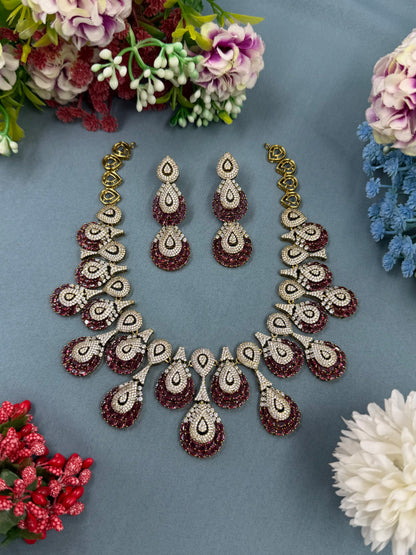 Vinita Victorian American Diamond Necklace