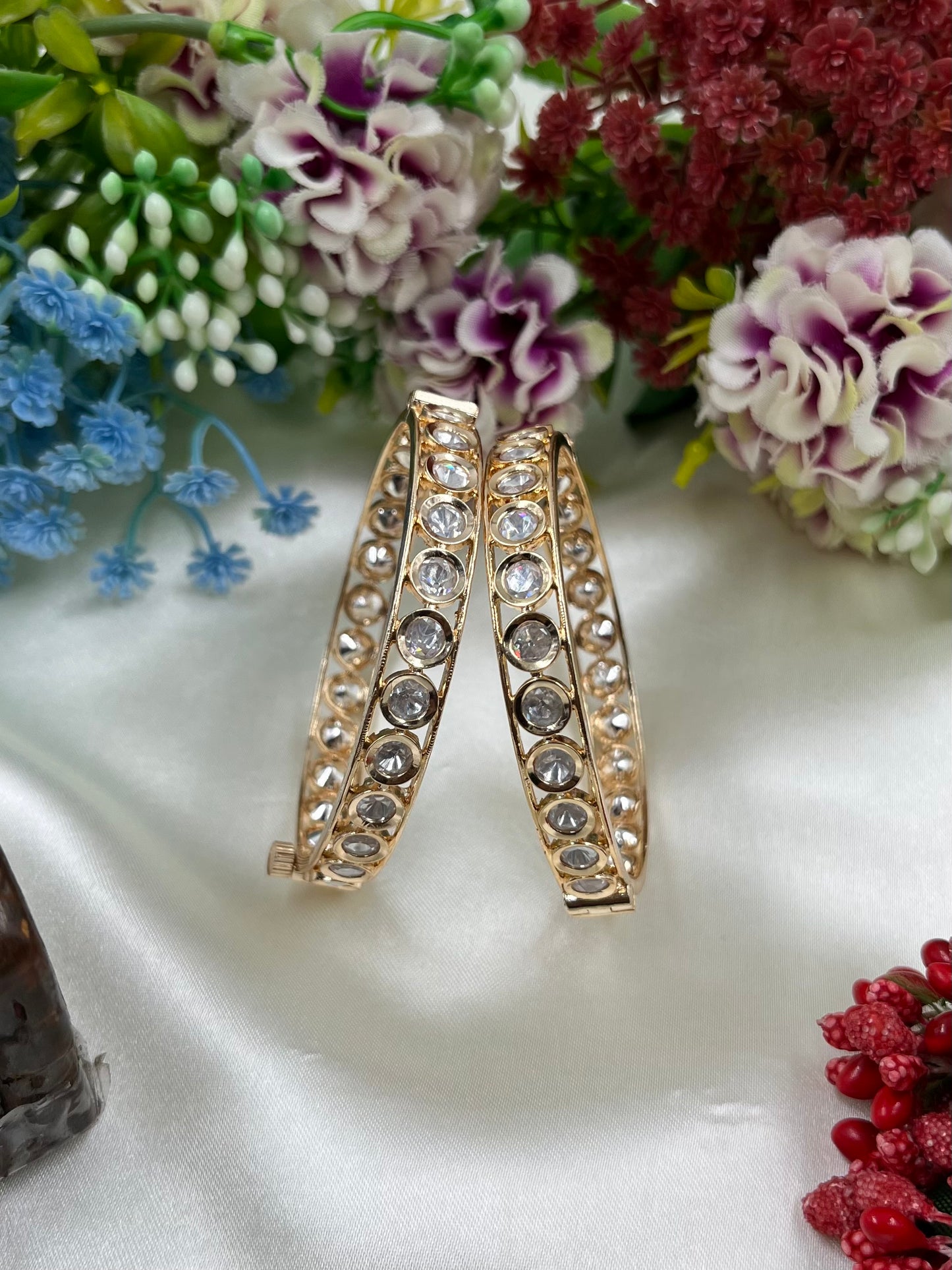 Vidya Moissanite Bangles (Openable)