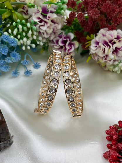 Vidya Moissanite Bangles (Openable)