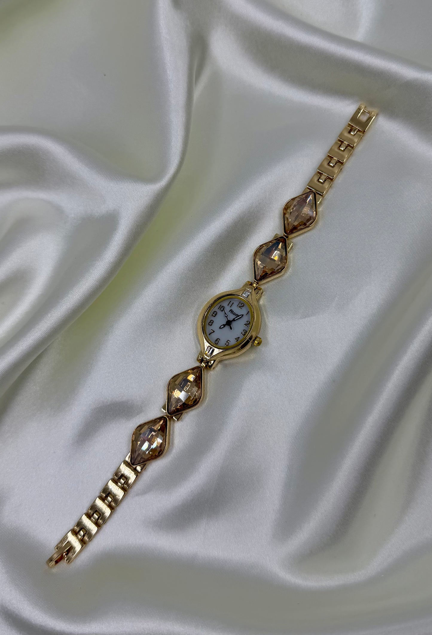 Tanuja Gold Stainless Steel Watch (Adjustable)