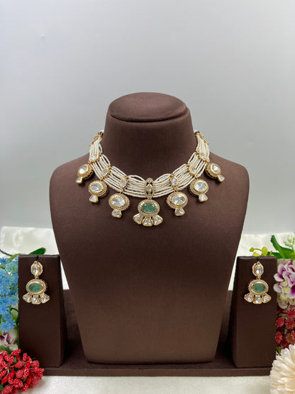 Sara Moissanite Moti Necklace