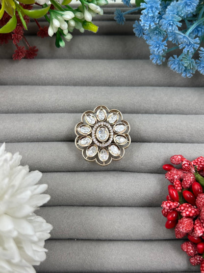Nisha Moissanite Ring (Adjustable)