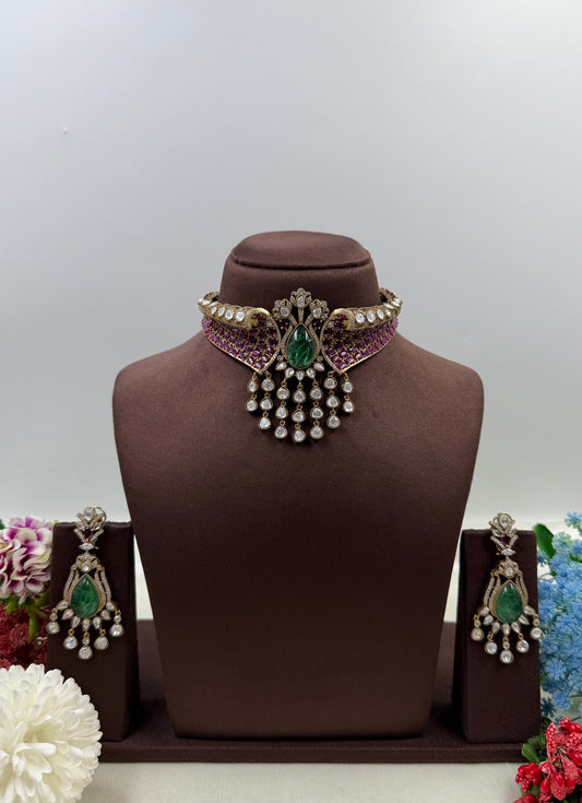 Sunita Jaipuri Kundan Choker Necklace Set