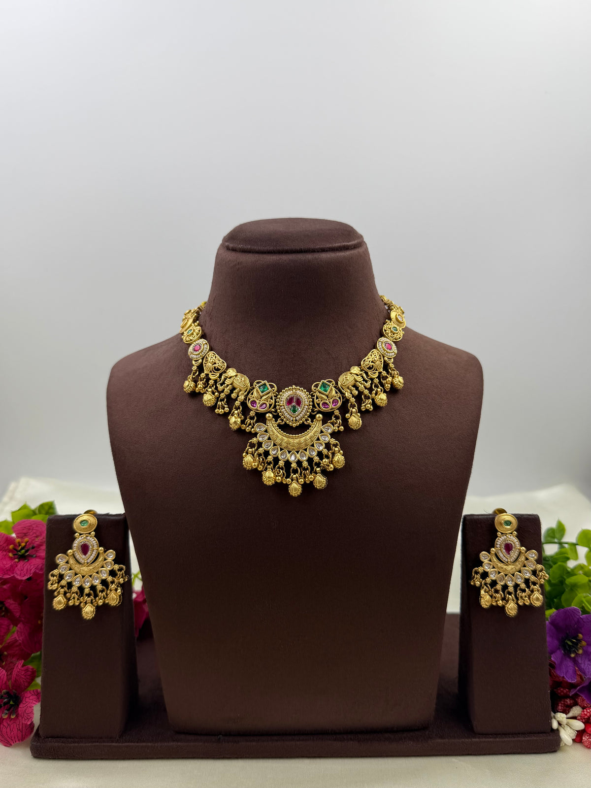 Pranavi Heritage Chorski Necklace Set