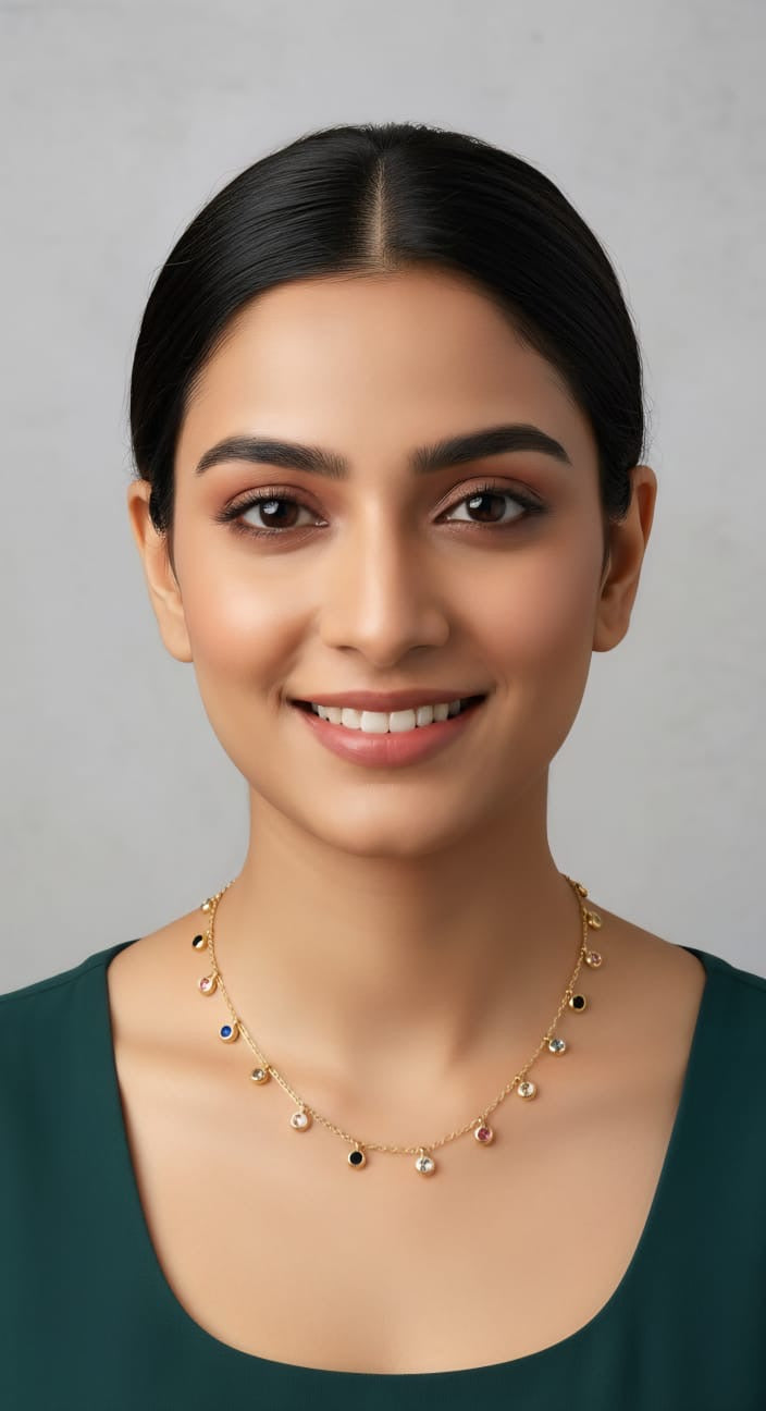 Multi Dot Diamond Necklace