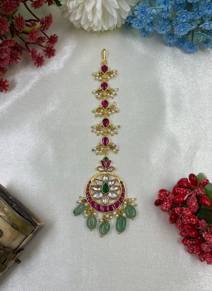 Malini Jadau Pachi Kundan Mang Tika