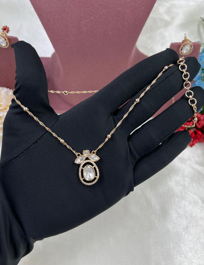 Purely Moissanite Chain Pandent