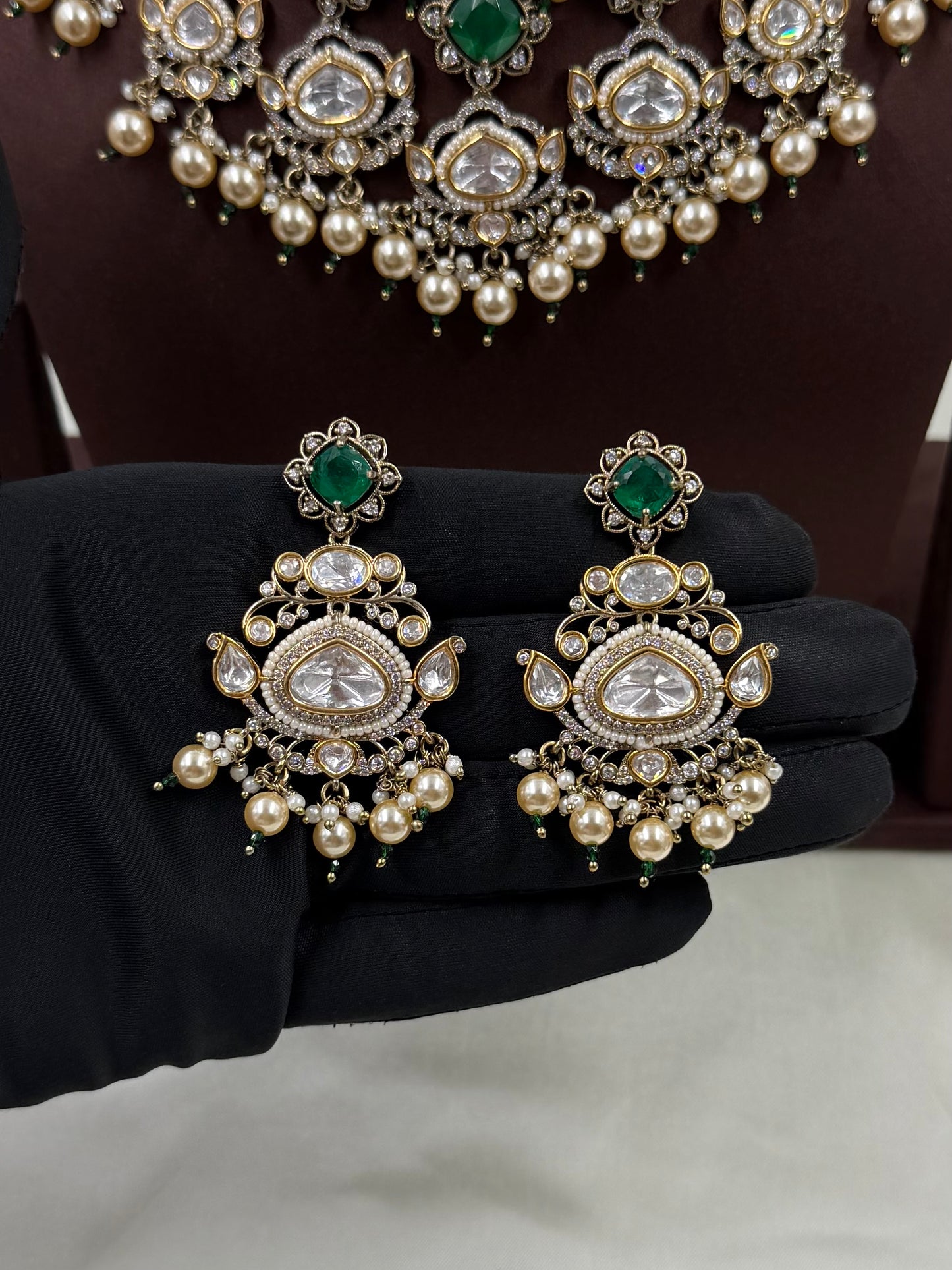 Tanisha Victorian Moissanite Necklace