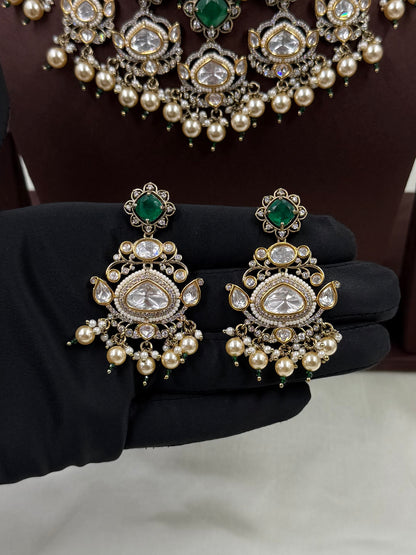 Tanisha Victorian Moissanite Necklace