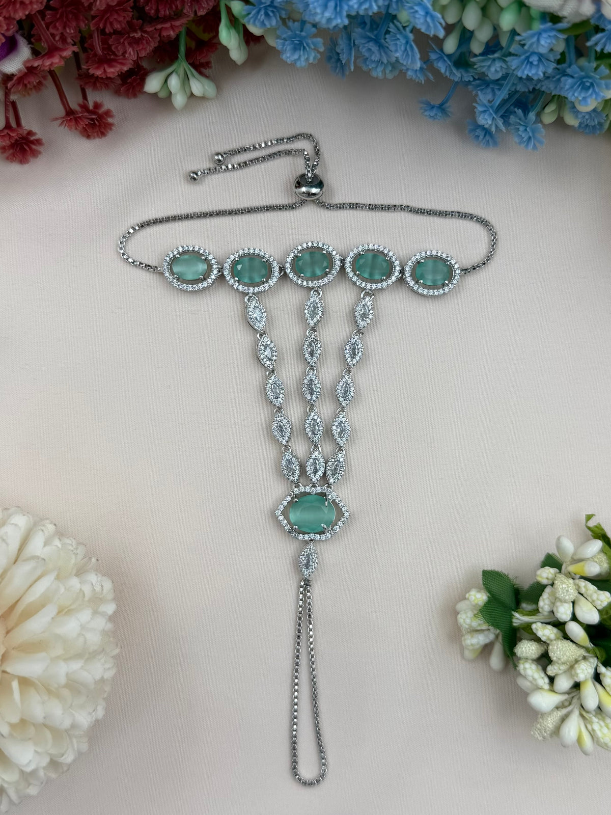 Fiza American Diamond Hath Panja (One Pis)