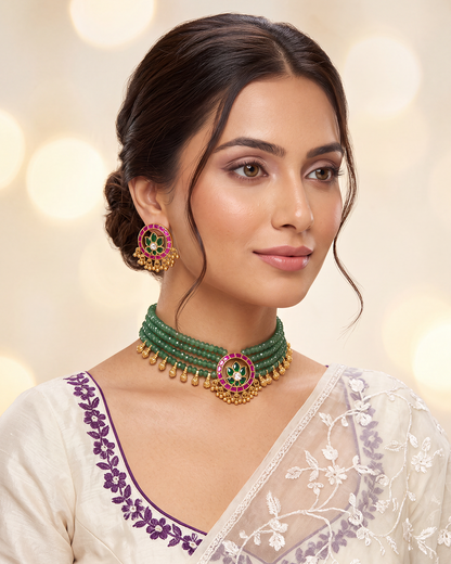 Poonam Pachi Kundan Choker