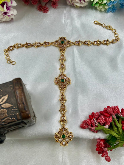 Ruchita Traditional Gold Hath Panja (One Pis)