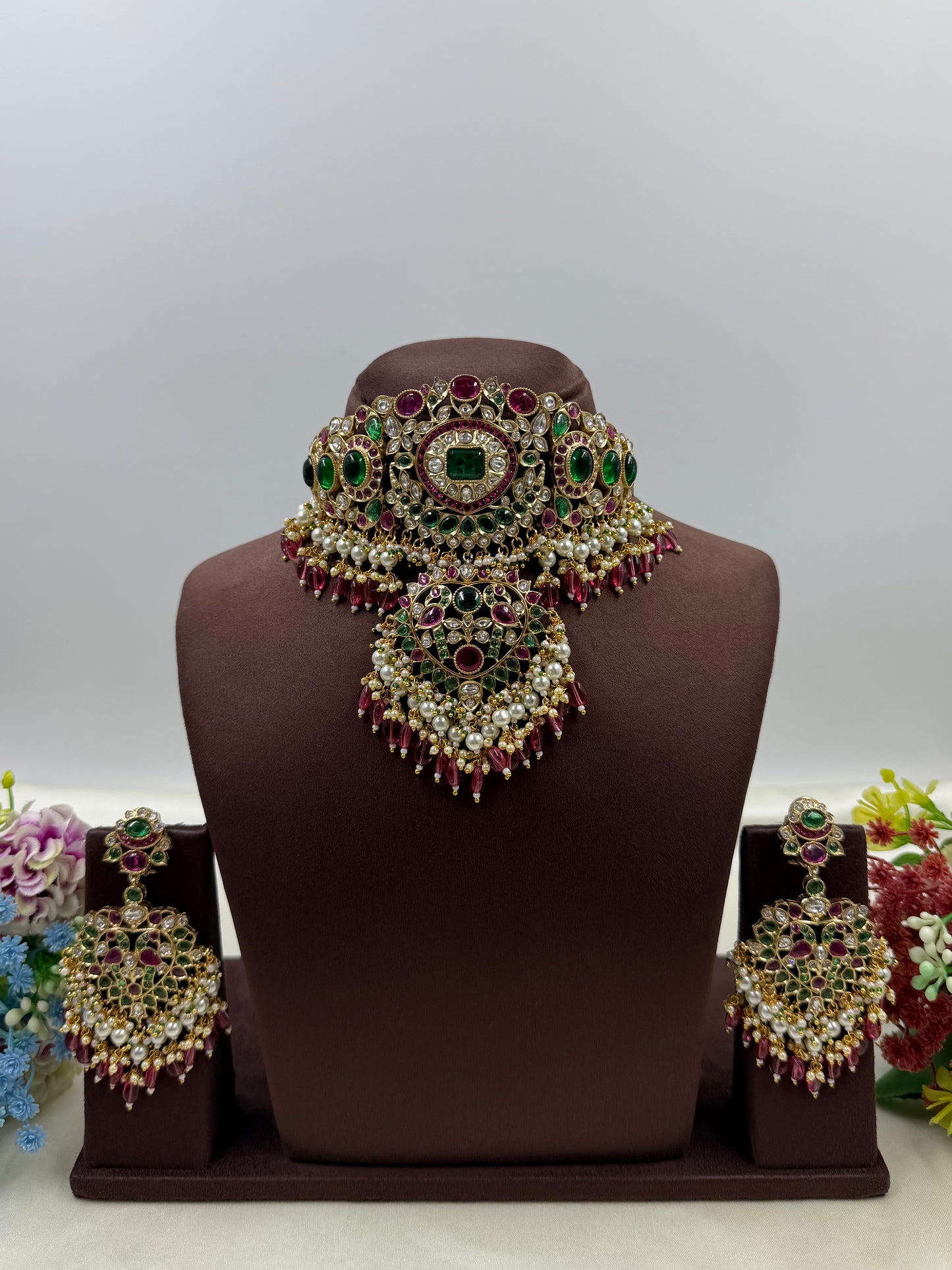 Sayali Polki Kundan Necklace Set