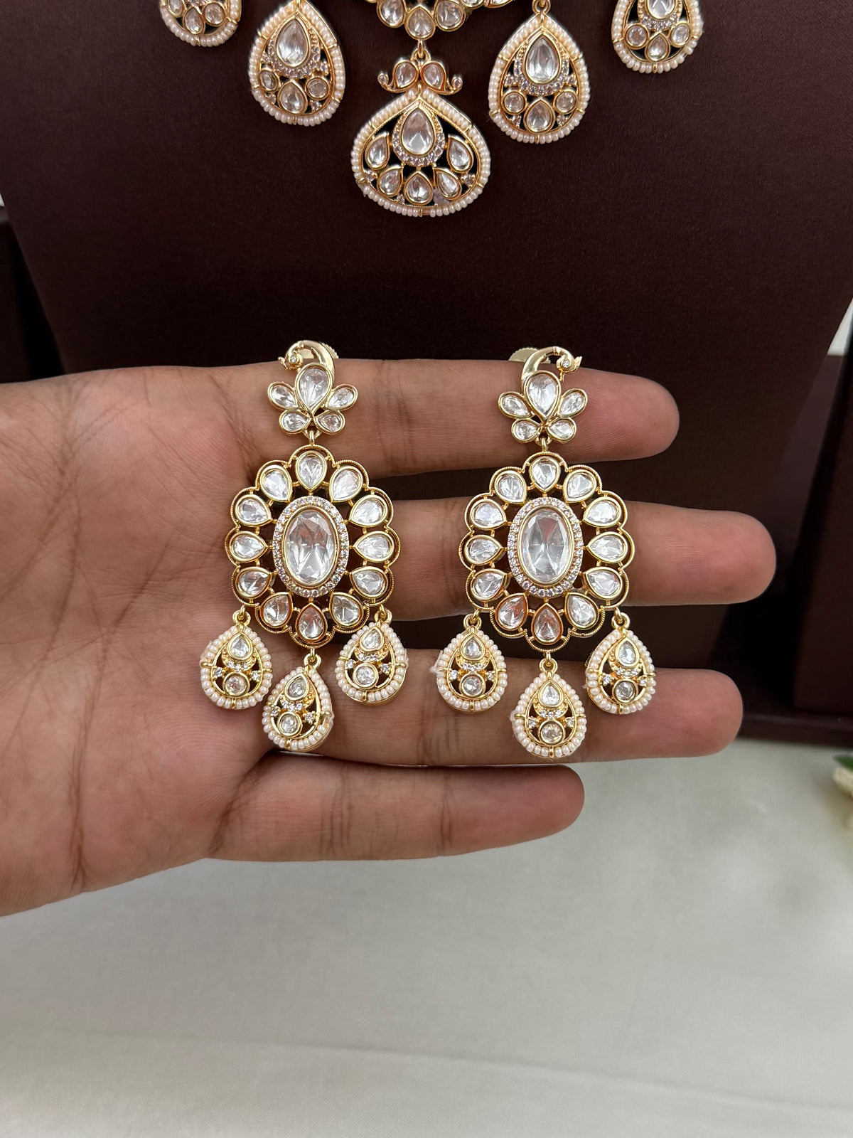Chandra Moissanite Necklace Set