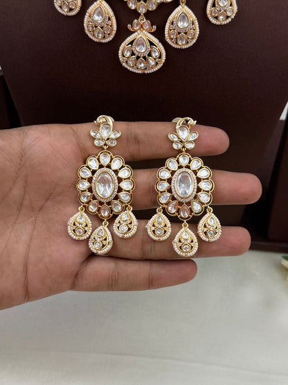 Chandra Moissanite Necklace Set