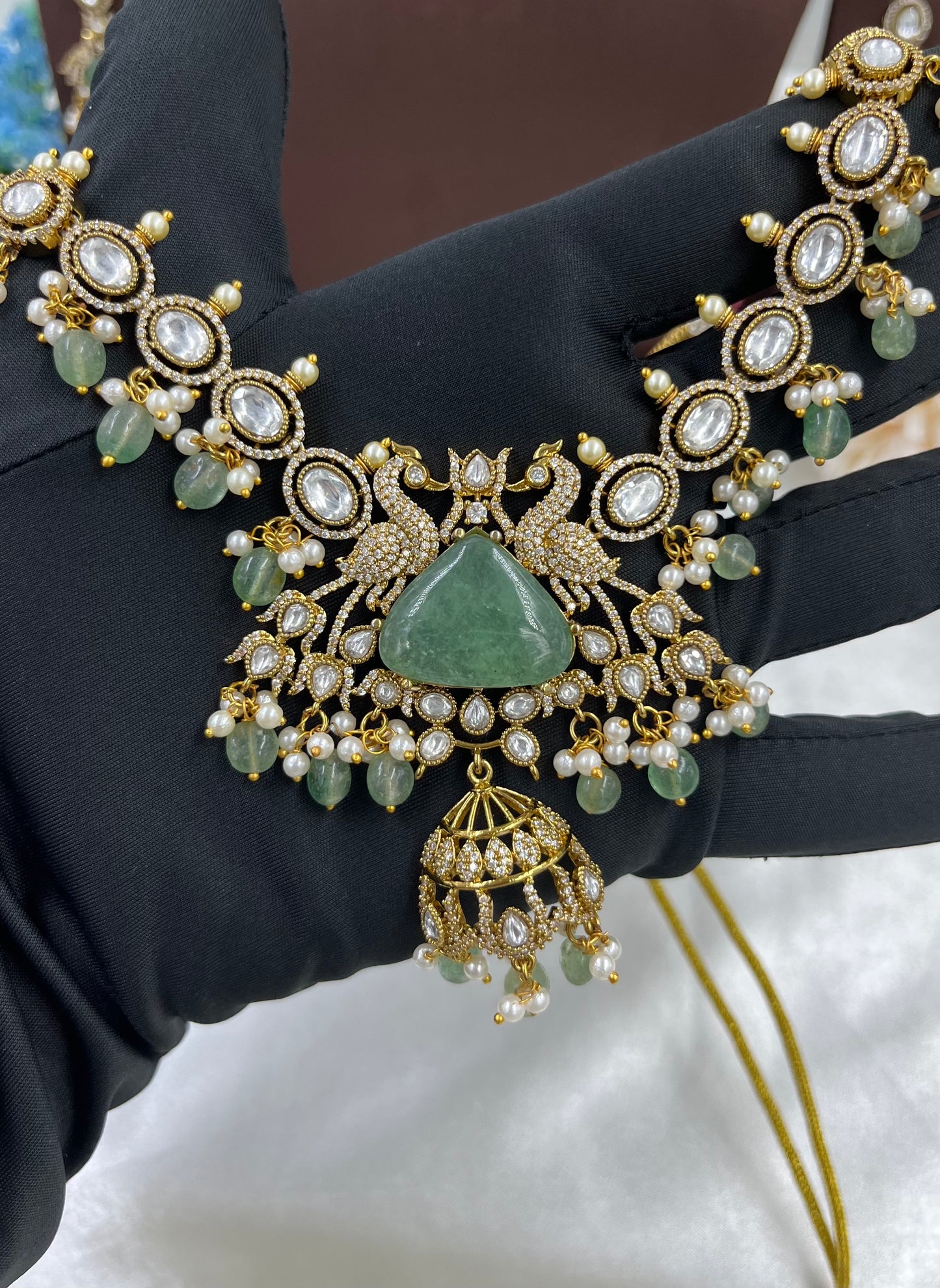 Alankara Granite Victorian Necklace