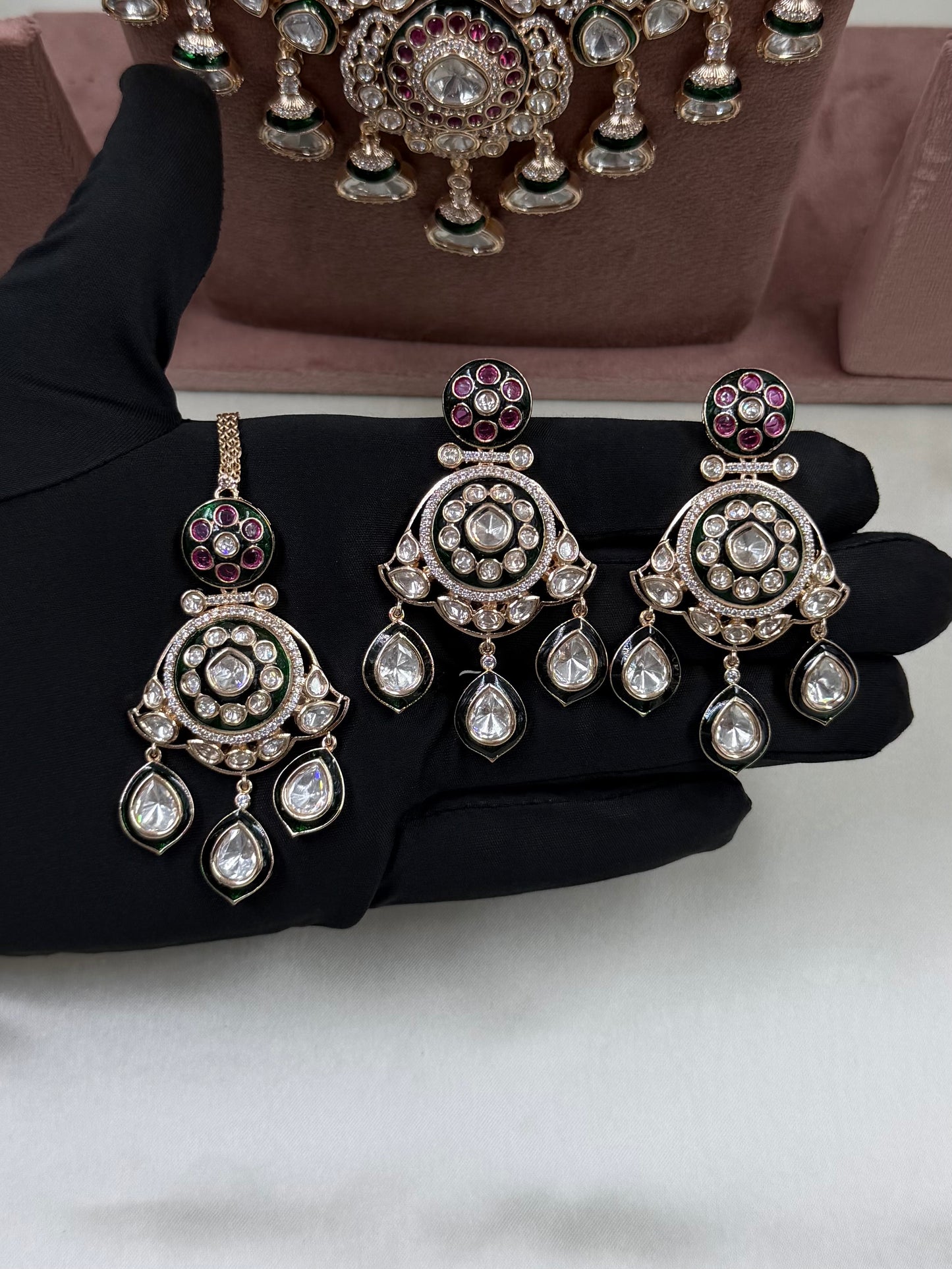 Nidhi Moissanite Premium Combo Set