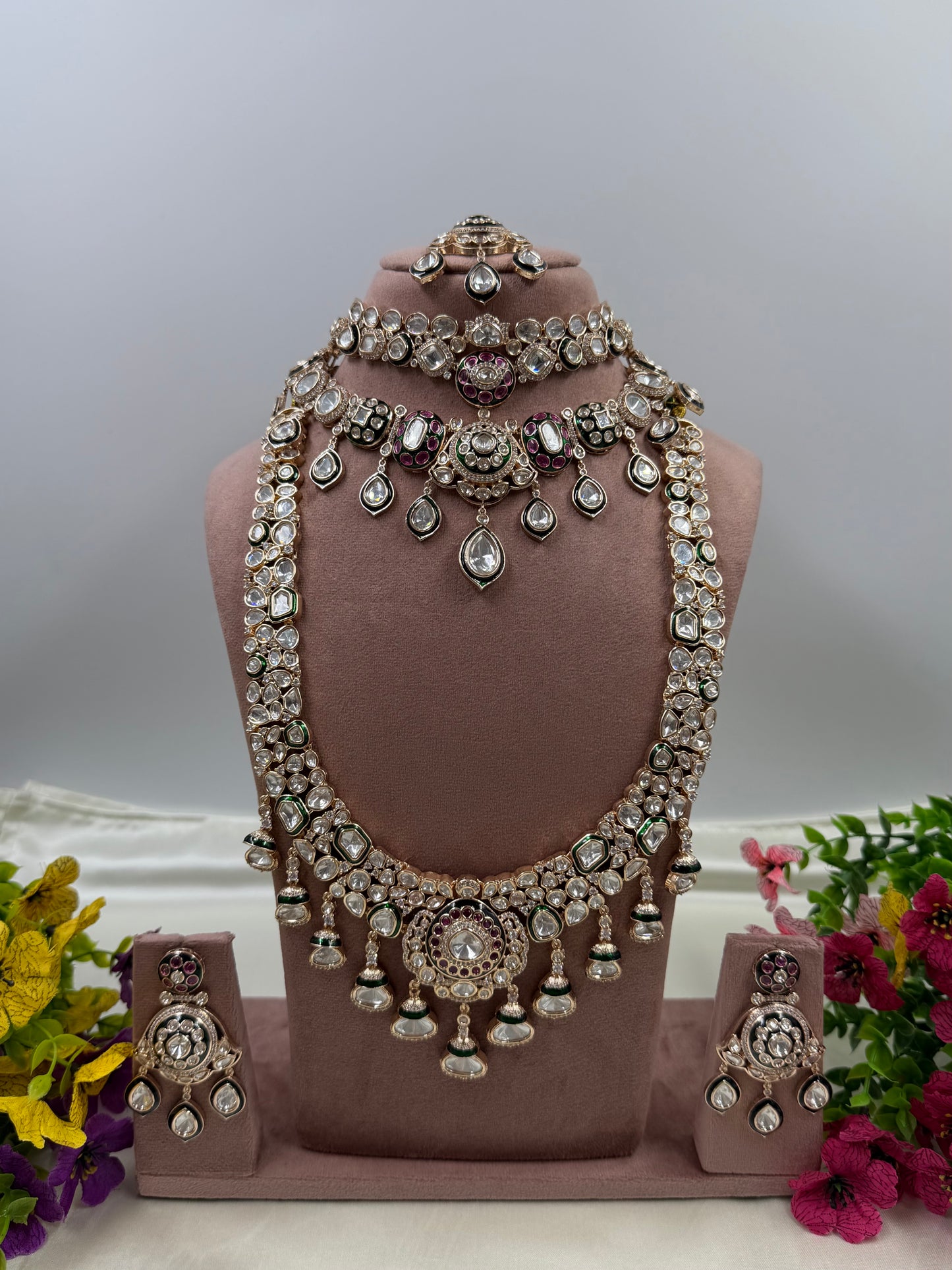 Nidhi Moissanite Premium Combo Set