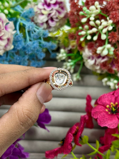 Vidhi Moissanite Ring (Adjustable)