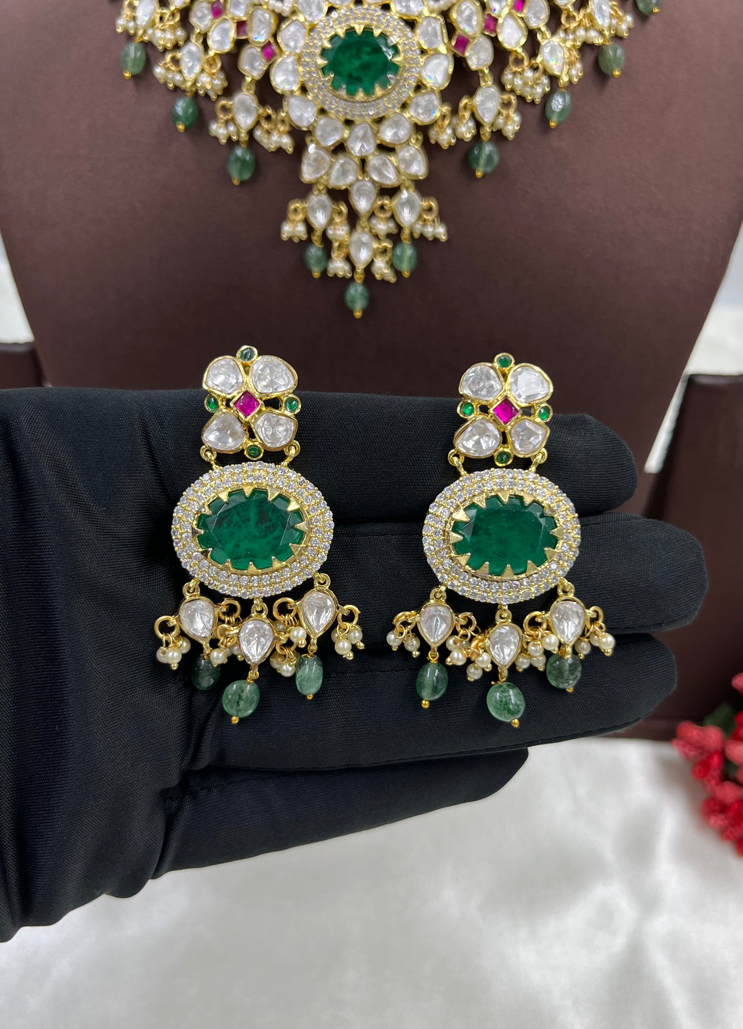 Khushi Premium Polki Kundan Necklace