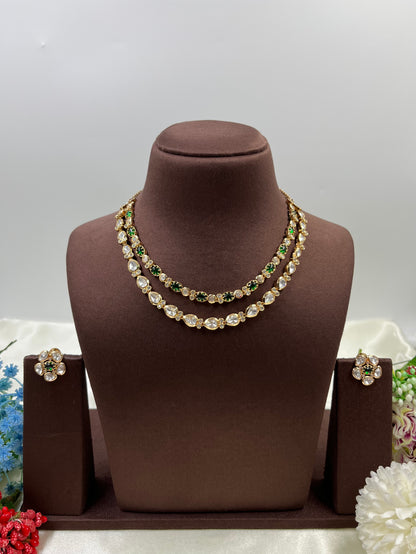 Madhavi Moissanite Delicate Necklace