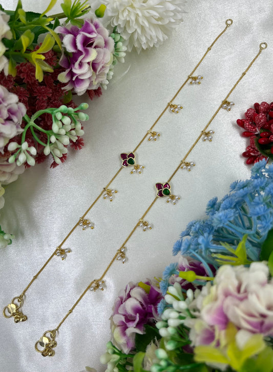 Shruti Pachi Kundan Anklet