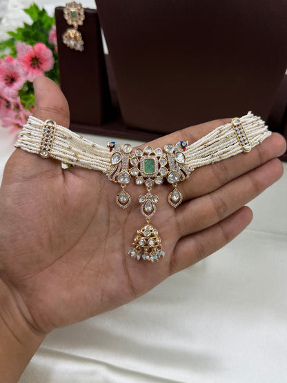 Isha Moissanite Choker Set