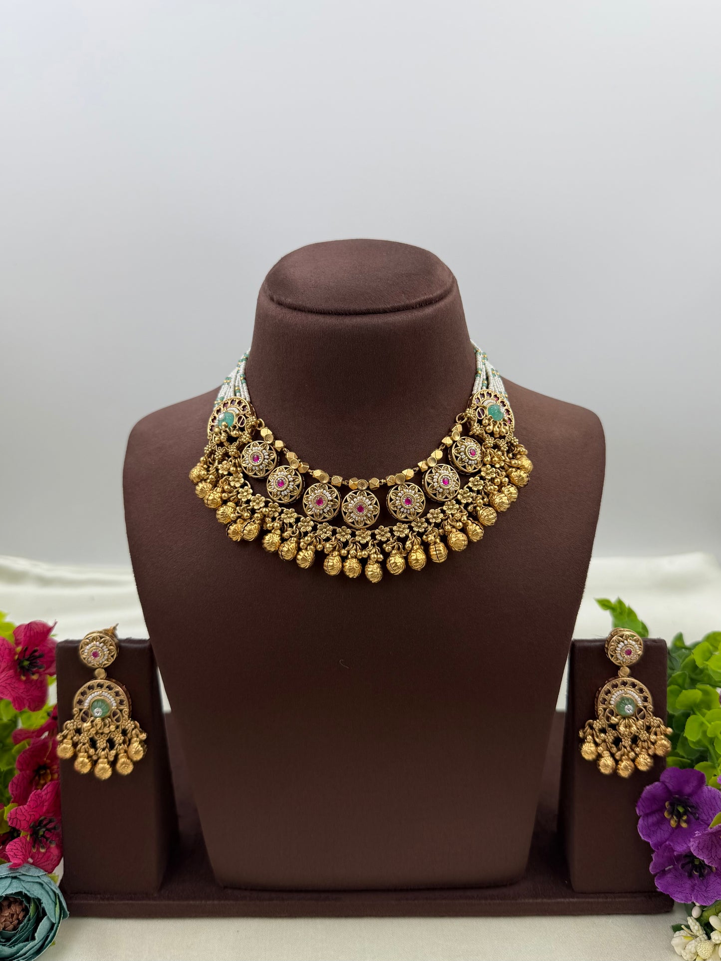 Kamini Premium Chorski Necklace Set