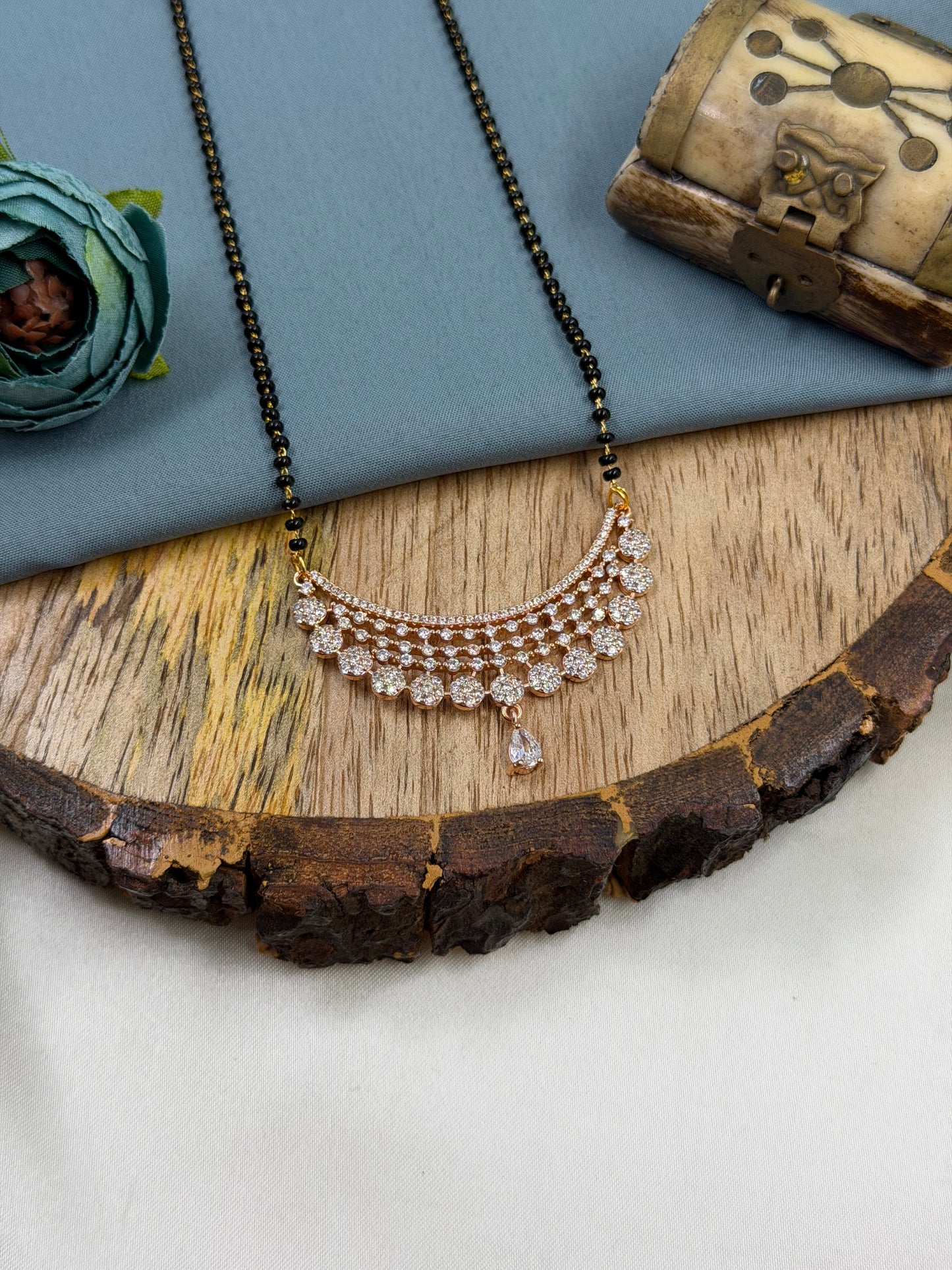 Chandelier Style Rose Gold Mangalsutra