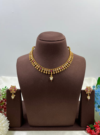 Pallavi Delicate Traditional Necklace