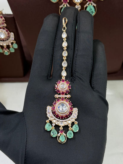 Anushka Moissanite Choker Necklace Set