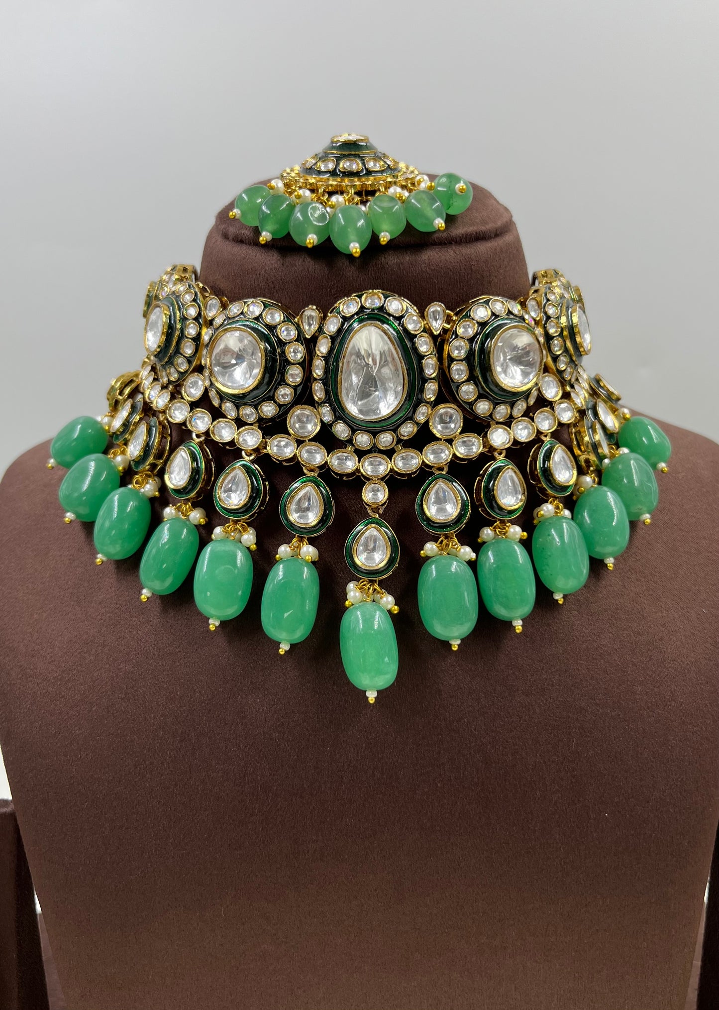 Bani Polki Kundan Choker Necklace Set