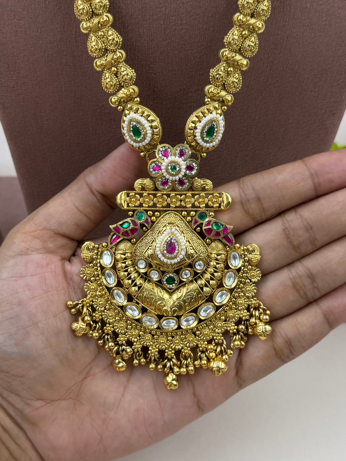 Padmavati Heritage Chorski Long Necklace Set