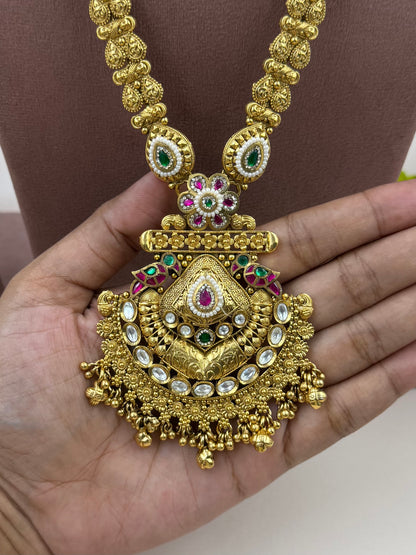 Padmavati Heritage Chorski Long Necklace Set