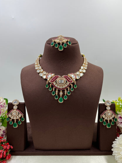 Deepti Moissanite Necklace Set