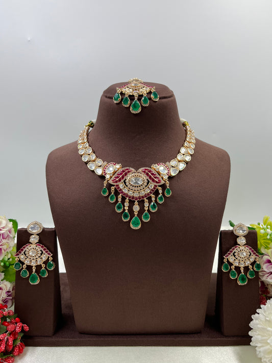 Deepti Moissanite Necklace Set