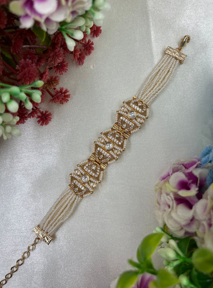 Rutvi Moissanite Moti Bracelet