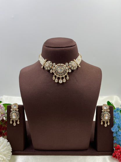 Mitali Moissanite Choker Necklace