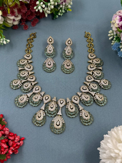Vinita Victorian American Diamond Necklace