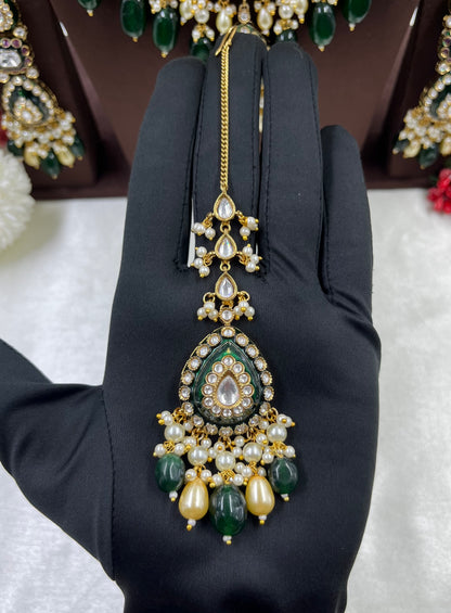 Esha Polki Kundan Necklace Set