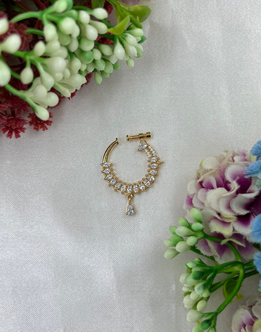 Nayra Gold AD Nose Ring