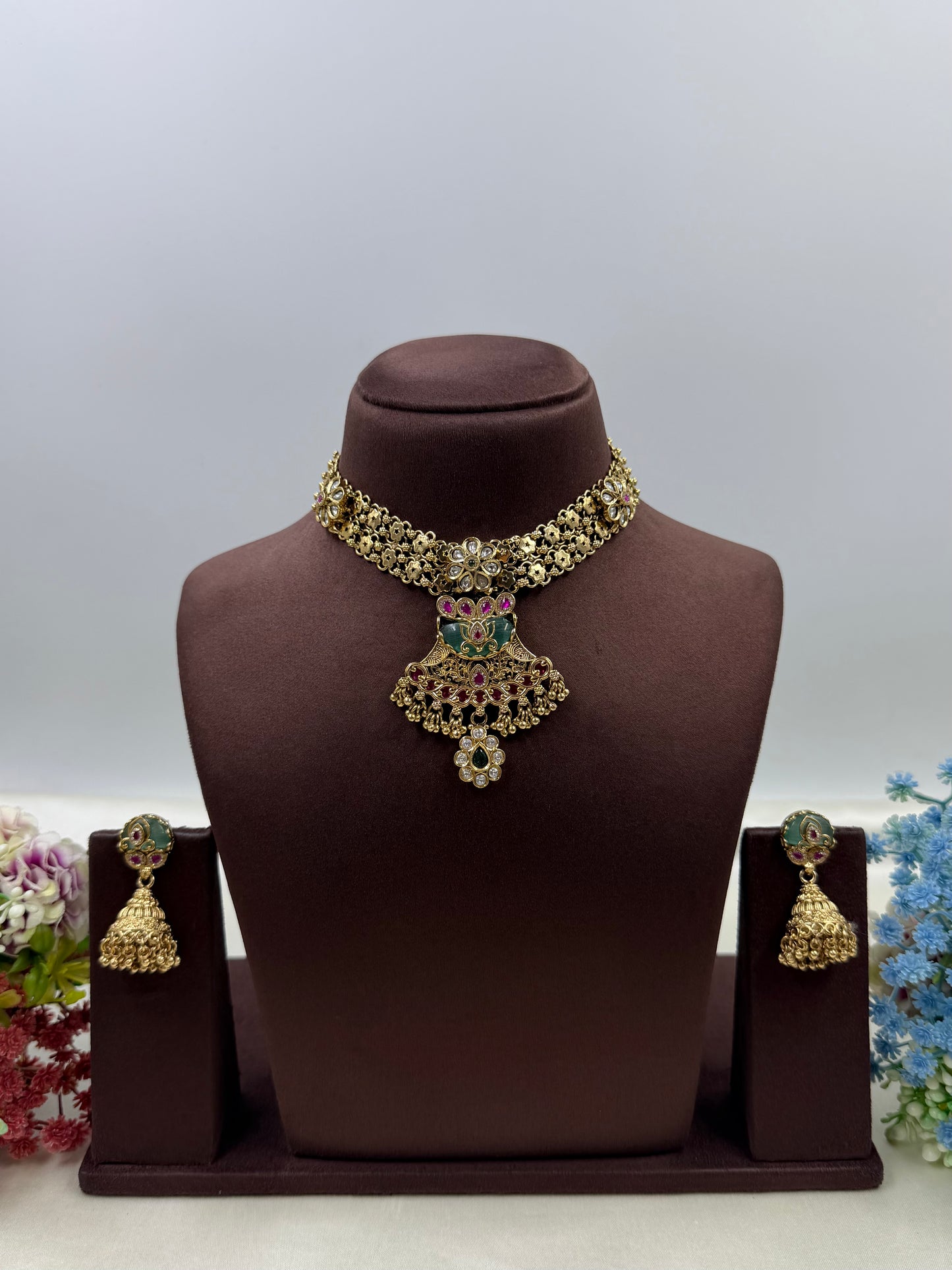 Renuka Premium Chorski Necklace Set