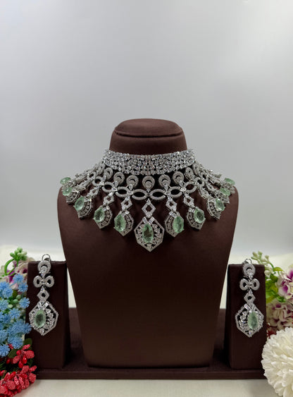 Revati American Dimond Choker Necklace