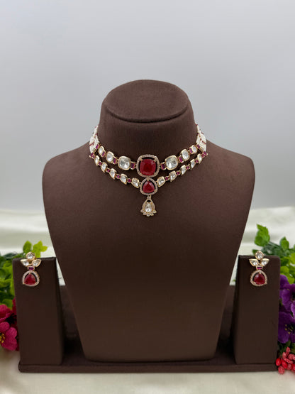 Kritika Moissanite Choker Necklace Set